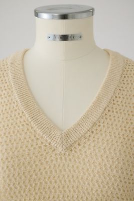 Ｓｕｍｍｅｒ　ｋｎｉｔ　ｖ　ｎｅｃｋ　ｔｏｐｓ（４６０ＩＳＬ７０－０９２１）