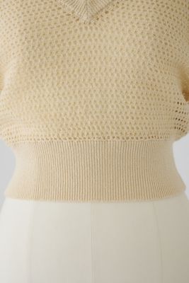 Ｓｕｍｍｅｒ　ｋｎｉｔ　ｖ　ｎｅｃｋ　ｔｏｐｓ（４６０ＩＳＬ７０－０９２１）