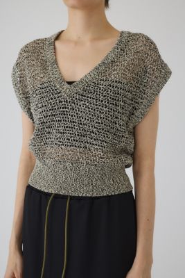 Ｓｕｍｍｅｒ　ｋｎｉｔ　ｖ　ｎｅｃｋ　ｔｏｐｓ（４６０ＩＳＬ７０－０９２１）