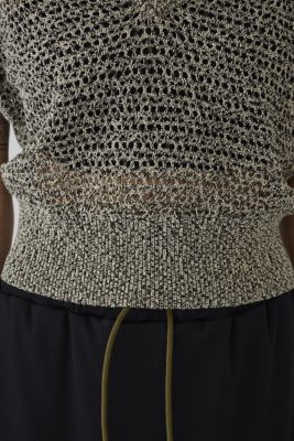 Summer knit v neck tops（460ISL70