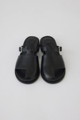 Thumb leather flat sandal
