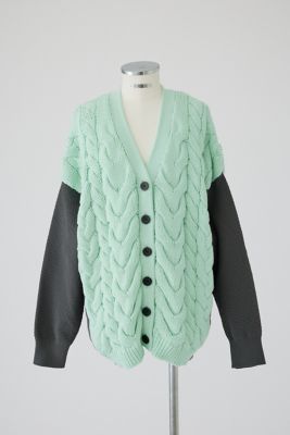 RIM.ARK (Women)/リムアーク Pattern combination knit CD(460ISS70-0311) ライトグリーン031 トップス【三越伊勢丹/公式】