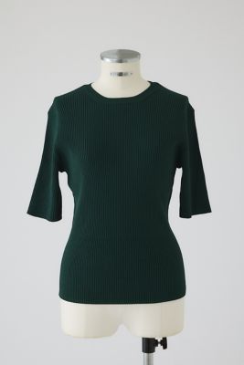 RIM.ARK (Women)/リムアーク Compact knit tops(460ISS70-1271) ダークグリーン033 トップス【三越伊勢丹/公式】