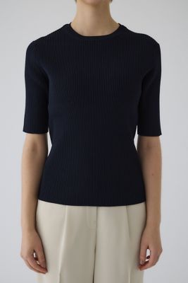 RIM.ARK (Women)/リムアーク Compact knit tops(460ISS70-1271) ネービーブルー140 トップス【三越伊勢丹/公式】
