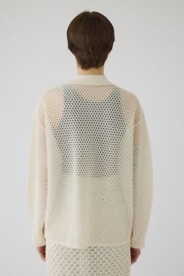 RIM.ARK◆Lace knit SH/25SS/38/ポリエステル/BLK/460ISS70-1301 RIM.ARK | Lace knit SH (KNITWEAR ) |RIM.ARK ONLINE STORE