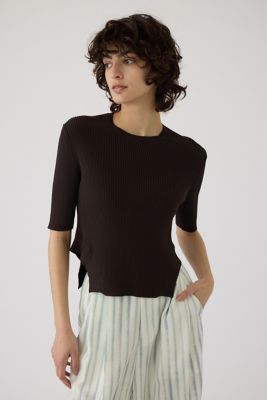 Ｒｏｕｎｄ　ｈｅｍ　ｋｎｉｔ　ｔｏｐｓ（４６０ＩＳＳ７０－１３４１）