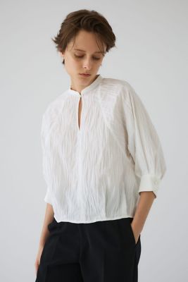 ＜RIM.ARK (Women)＞Ｔｕｃｋ　ｐｌｅａｔｓ　ｒａｇｌａｎ　ｂｌｏｕｓｅ（４６０ＪＳＬ３０－１６３１）