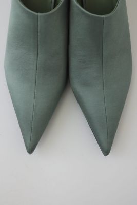 Pointed satin mule（460JSL50－0441