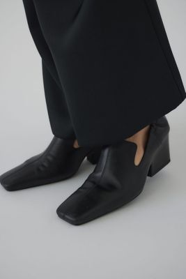 ＜RIM.ARK (Women)＞Ｌｅａｔｈｅｒ　ｓｑｕａｒｅ　ｔｏｅ　ｈｅｅｌ（４６０ＪＳＬ５０－１８０１）