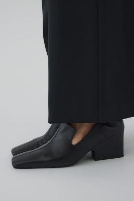 Leather square toe heel（460JSL50