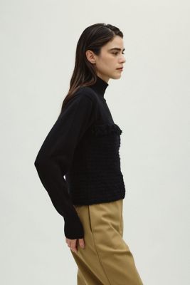 ＜RIM.ARK (Women)＞Ｔｗｅｅｄ　ｄｏｃｋｉｎｇ　ｋｎｉｔ　ｔｏｐｓ（４６０ＪＳＬ７０－０１８１）