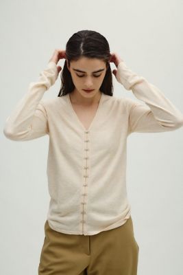 Many hook V neck tops（460JSL70－0291