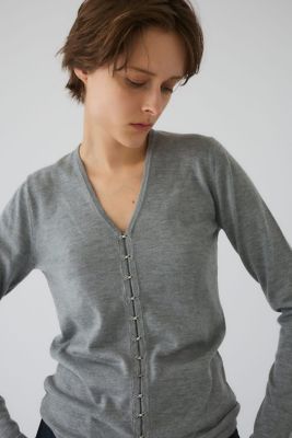 Many hook V neck tops（460JSL70－0291