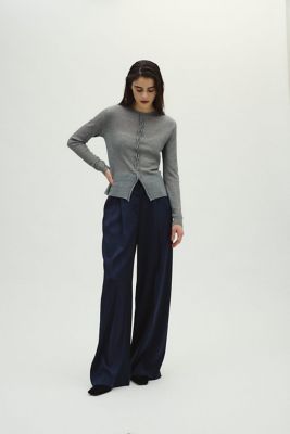 ＜RIM.ARK (Women)＞Ｓｈｅｅｒ　ｒｉｂ　ｓｐｒｉｎｇ　ｋｎｉｔ（４６０ＪＳＬ７０－０８７１）