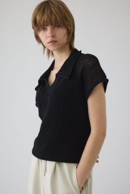 ＜RIM.ARK (Women)＞Ｌｉｎｅｎ　ｍｉｘ　ｏｐｅｎ　ｃｏｌｌａｒ　ｔｏｐｓ（４６０ＪＳＬ７０－１７３１）