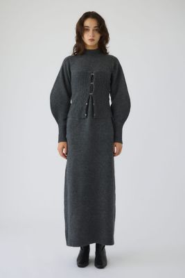 ＜RIM.ARK (Women)＞Ｓｅｔｔｉｎｇ　ｋｎｉｔ　ｄｒｅｓｓ（４６０ＪＳＬ７３－２３６１）
