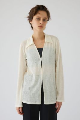 RIM.ARK(リムアーク) ジオメトリックトップス レディース トップス RIM.ARK(リムアーク)｜Hook slim knit tops/ニット/ブラック の通販