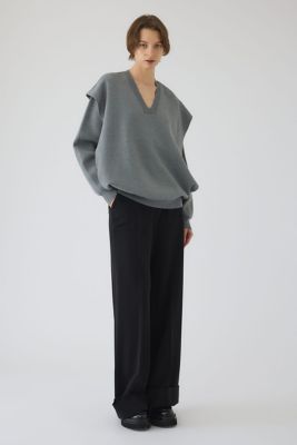 Side open oversized knit PO
