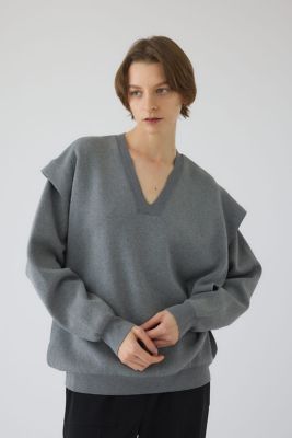 Side open oversized knit PO
