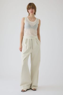 【最終値下げ】Lu.Official Sheer Circle Tank 白 Needle knit tank top（460JSS70－1121