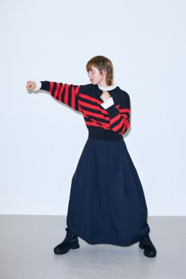トップス nagonstans 22aw mix border pullover nagonstans 22aw mix border pullover