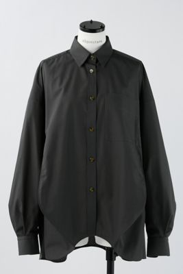 nagonstans ナゴンスタンス egg drape shirt dress 38 ネイビー
