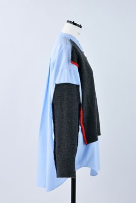 knit combination shirt（470GA470