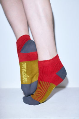 ＜nagonstans (Women)＞ｂｉ－ｃｏｌｏｒ　ａｎｋｌｅ－ｓｏｃｋｓ（４７０ＧＡ８５６－０６２０）