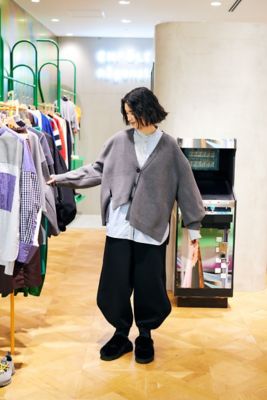 nagonstans - 【新品】  nagonstans / ナゴンスタンス | asymmetry-hem cardigan / アシンメトリー カシミヤ ブレンド カーディガン | M | グレー | レディース nagonstans - 【新品】 nagonstans / ナゴンスタンス