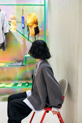 asymmetry－hem cardigan