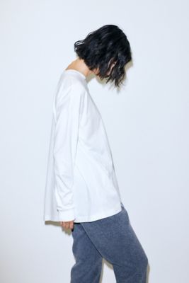 asymmetry long－sleeves pullover