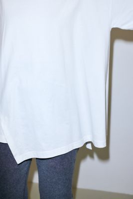 asymmetry long－sleeves pullover