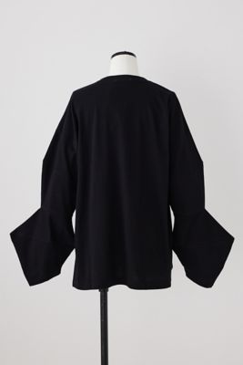 VONIQUE / nagonstans/MIX border twist sleeve T