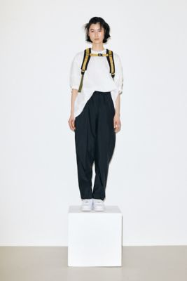 woven combination pullover  