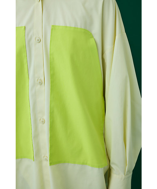 bi-color pocket shirt | nagonstans (Women bi-color pocket shirt | nagonstans (Women