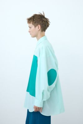 bi－color pocket shirt | nagonstans (Women