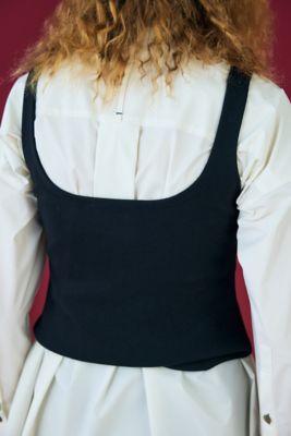 ｃｏｔｔｏｎ－ｋｎｉｔ　ｒｏｕｎｄ　ｈｅｍ　ｔａｎｋ　ｔｏｐ（４７０ＨＡ１７０－０４３０）