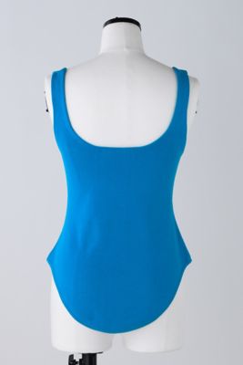 ｃｏｔｔｏｎ－ｋｎｉｔ　ｒｏｕｎｄ　ｈｅｍ　ｔａｎｋ　ｔｏｐ（４７０ＨＡ１７０－０４３０）