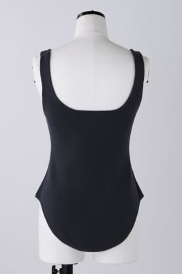 ｃｏｔｔｏｎ－ｋｎｉｔ　ｒｏｕｎｄ　ｈｅｍ　ｔａｎｋ　ｔｏｐ（４７０ＨＡ１７０－０４３０）