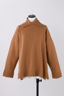 shirt collar knit pullover