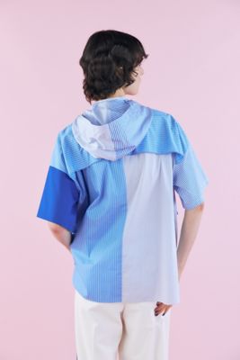 ｓｔｒｉｐｅ　ｍｉｘ　ｈｏｏｄｉｅ　ｓｈｉｒｔ（４７０ＨＡ４３０－０３３０）
