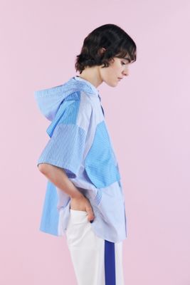 ｓｔｒｉｐｅ　ｍｉｘ　ｈｏｏｄｉｅ　ｓｈｉｒｔ（４７０ＨＡ４３０－０３３０）