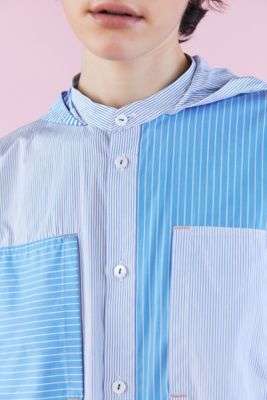ｓｔｒｉｐｅ　ｍｉｘ　ｈｏｏｄｉｅ　ｓｈｉｒｔ（４７０ＨＡ４３０－０３３０）