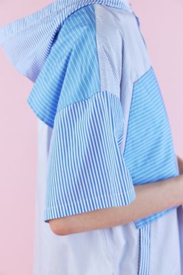 ｓｔｒｉｐｅ　ｍｉｘ　ｈｏｏｄｉｅ　ｓｈｉｒｔ（４７０ＨＡ４３０－０３３０）