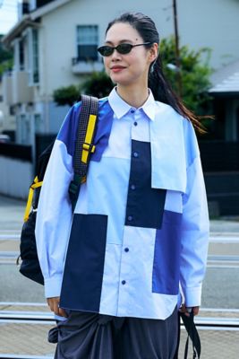 patchwork shirt（470HA430－0850