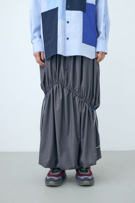 ＜nagonstans (Women)＞ｓｔｒｉｎｇ　ｇａｔｈｅｒ　ｓｋｉｒｔ（４７０ＨＡ８３１－０９００）