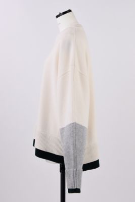 cuffs layered knit pullover