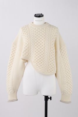 ＜nagonstans (Women)＞ｃｒｏｐｐｅｄ　ｃａｂｌｅ　ｐｕｌｌｏｖｅｒ（４７０ＨＡ８７０－１３９０）