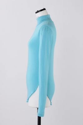 high－neck round long－sleeves t