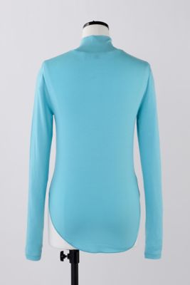 high－neck round long－sleeves t